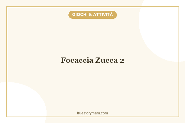 FOCACCIA DI ZUCCA